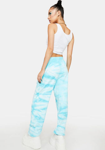 Smiley Embroidered Sweatpants