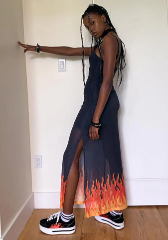 Burning Rubber Maxi Dress