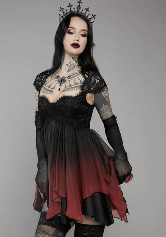 Blood And Lust Ombre Mini Dress