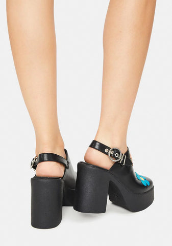 She's A Wildfire Chunky Platform Heels