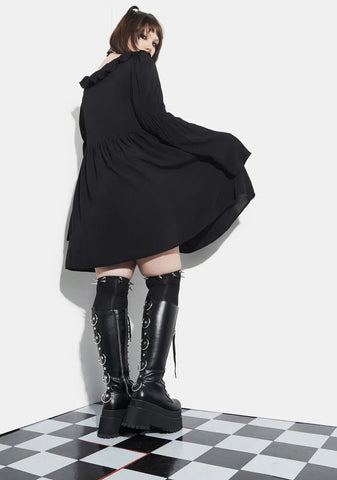 The Bottomless Pit Flare Sleeve Mini Dress