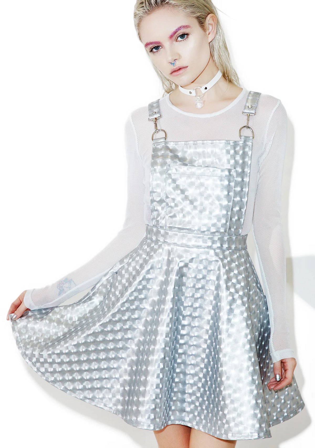 Hyperion Hologram Overall Dress