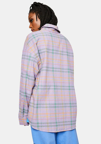 Lavender Flannel Jacket