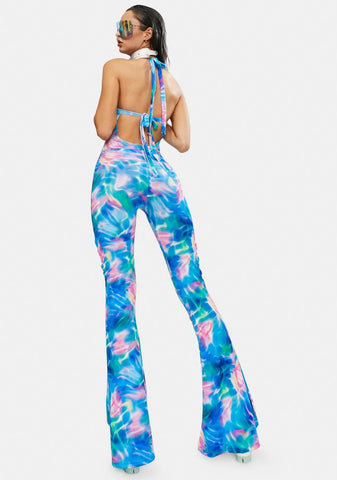 Ocean Breeze Flared Jumpsuit