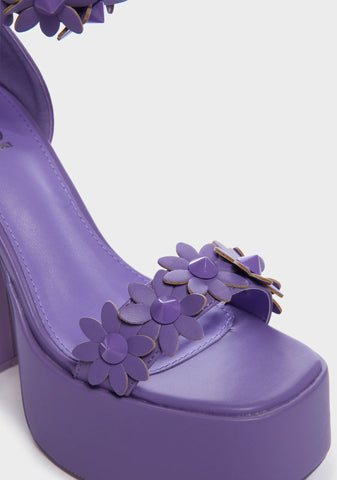 Secret Arrangement Platform Heels