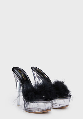 Night Walking Into Winter Platform Heels