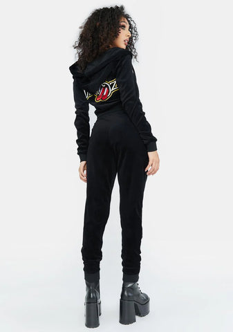 Where The Heart Is Velvet Pants