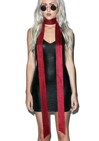 Simplicity Neck Sash - Dark Red