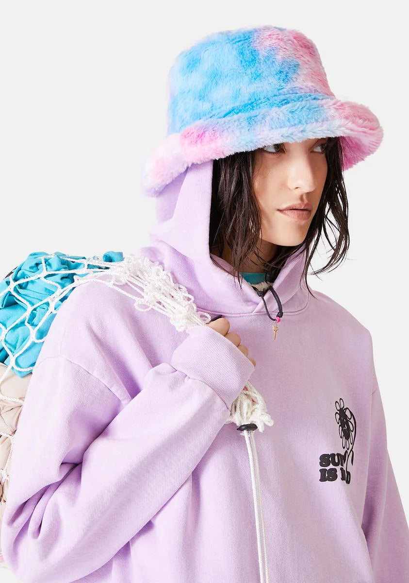 Candy Treats Tie Dye Fuzzy Bucket Hat