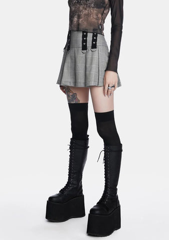 Plaid Rave Mini Skirt