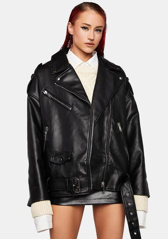 Deja Vu Oversized Moto Jacket