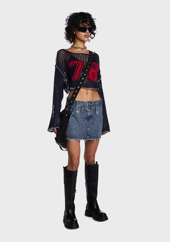 Indigo Street Savvy Denim Skirt