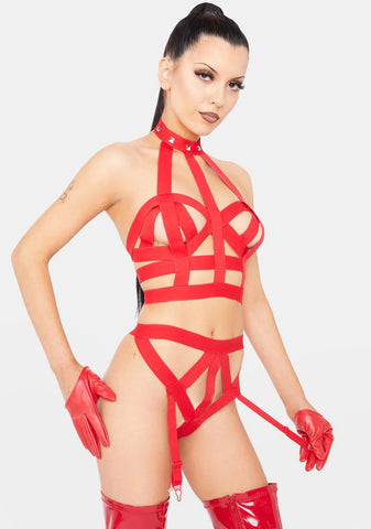 Hot Pursuit Garter Set