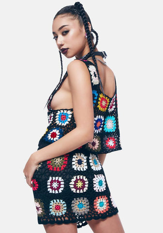 Hours Of Euphoria Crochet Skirt