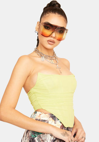 Sunny Too Precious Corset Crop Top