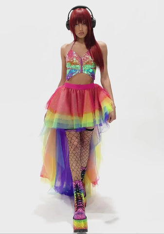 Rainbow Playa Dreamin' Butterfly Top