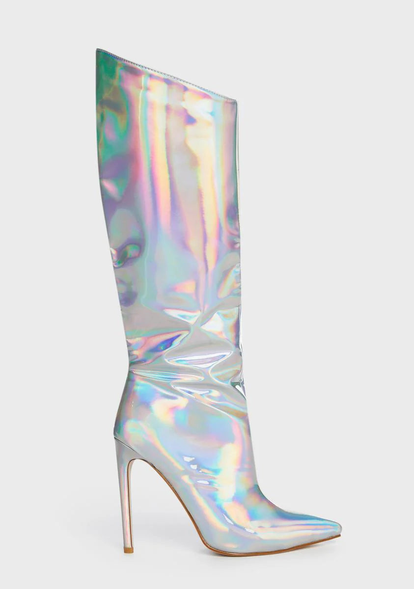 Silver Nova Stiletto Boots