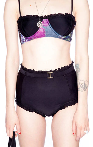 Night Daisy High Waist Underwire Bikini