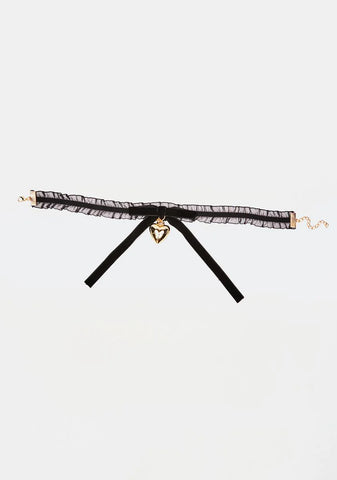 No Love Games Bow Choker