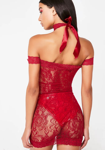 Miss Claus Lace Chemise