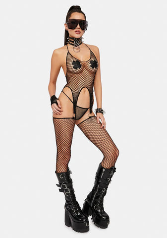 Come Find Me Fishnet Bodystocking