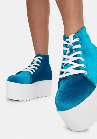 Blue Barletta Platform Sneaker