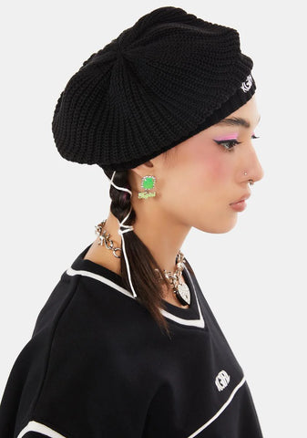Rib Knit Beret