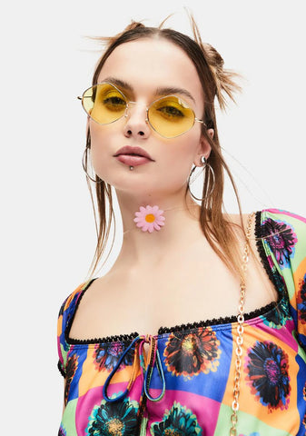 Delicately Blooming Flower Choker