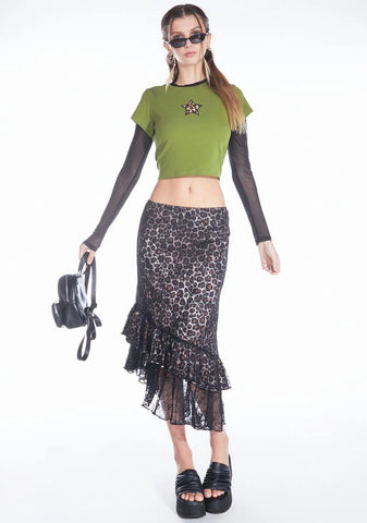 Sprint To The Stars Layered Crop Tee