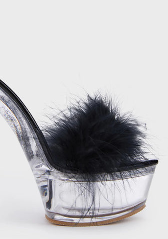 Night Walking Into Winter Platform Heels