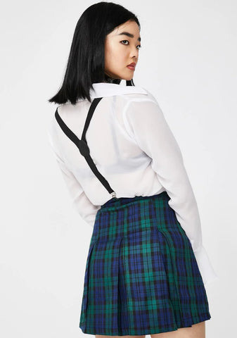 You Don't Exist Suspender Skirt