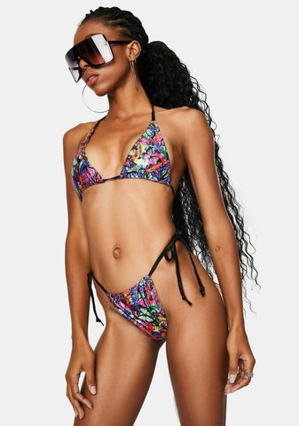 Rainbow Butterfly Kini Set