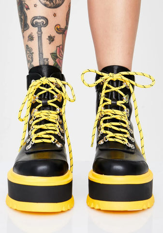 Caution Hydra Matrix Platform Boots