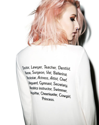 My Resume Baggy Beach Jumper - Black