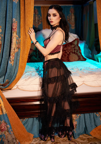 Rot And Regret Tiered Tulle Bustle