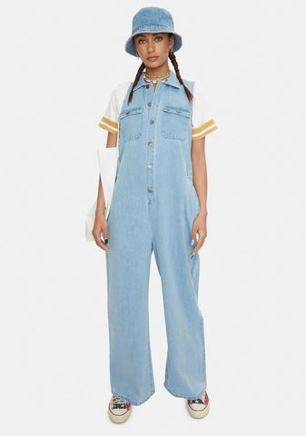 Eden Hemp Denim Jumpsuit