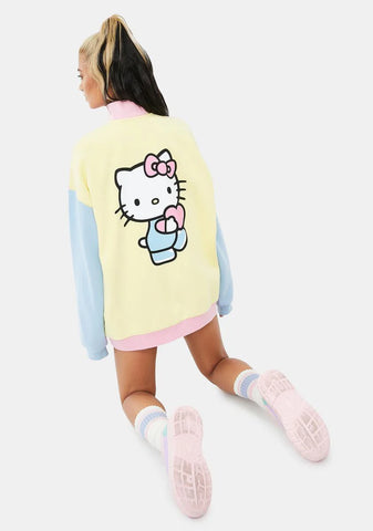 Hello Kitty Color Contrast Panel Sweatshirt