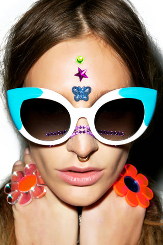 The Diamond Brunch Sunglasses - White