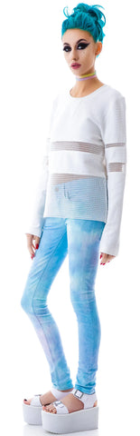 Nothing To Hide Mesh Top - White