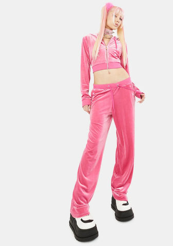 Alluring Aquarius Velour Track Pants