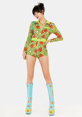 Not Too Shabby Floral Playsuit