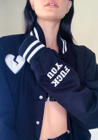 Run The Bases Varsity Jacket