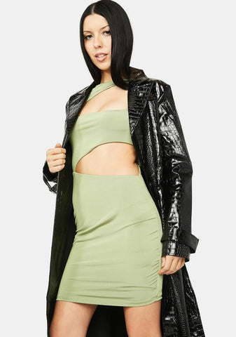Take Advantage Cutout Mini Dress
