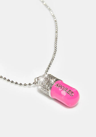 Spoil Myself Pill Necklace