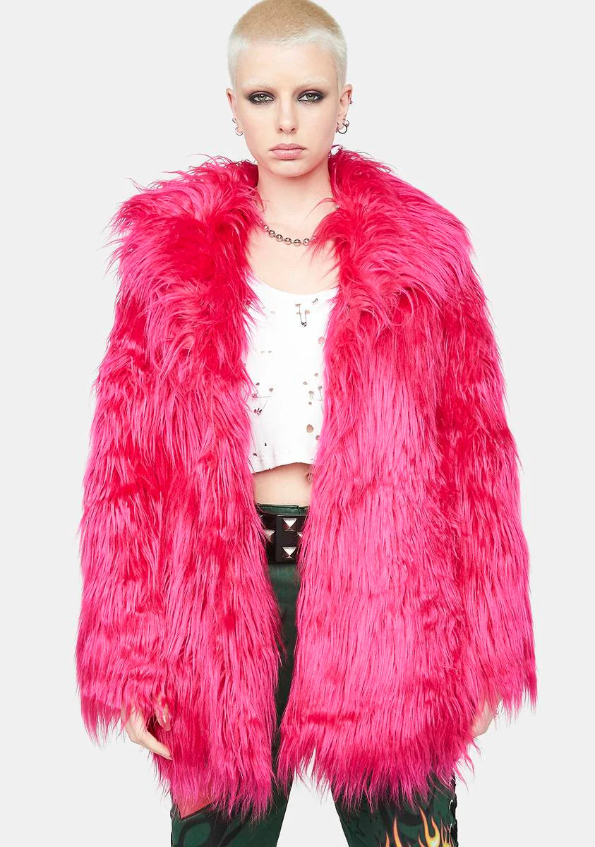 Runaway Rebel Faux Fur Coat
