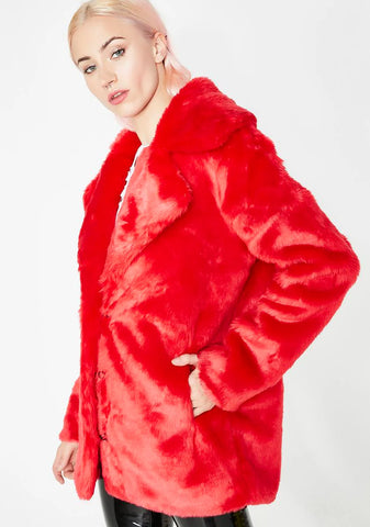 Racked Up Faux Fur Jacket