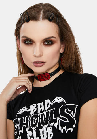 Ticket To Hell Choker