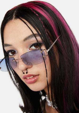 Noughties Hawties Rimless Sunglasses