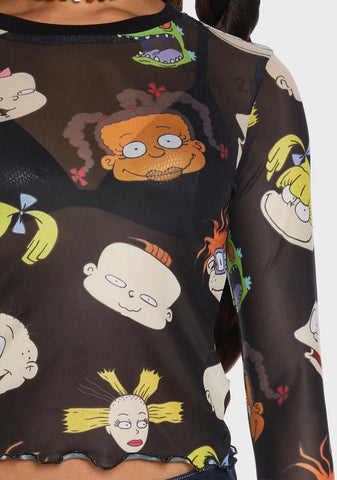 All Growed Up Mesh Top