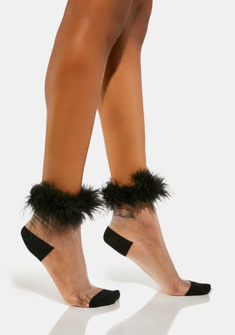 Wicked Little Princess Feather Socks